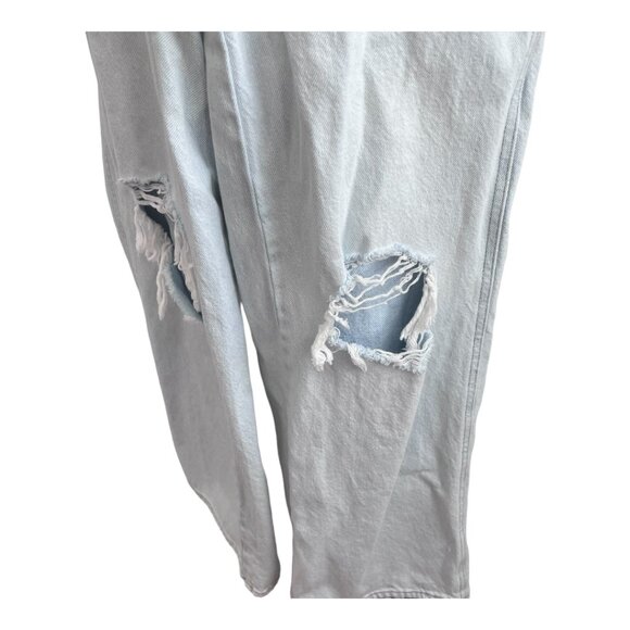 PacSun Casey Light Indigo Ripped Knee Low Rise Baggy Jeans Size 25x29 - Picture 9 of 9